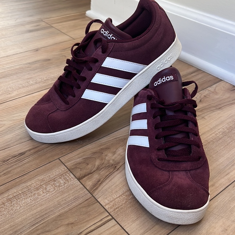 Adidas VL Court 20 Burgundy Men’s Size 8 Tennis Shoe